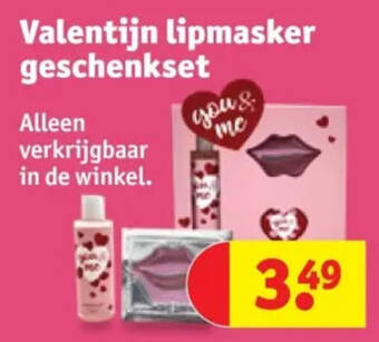 Valentijn lipmasker geschenkset