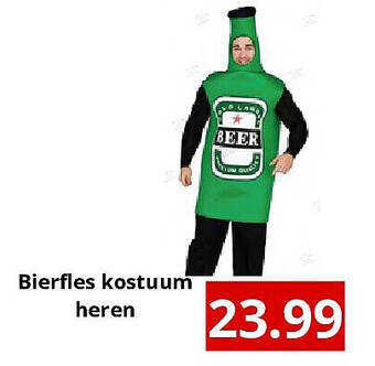 Bierfles kostuum heren