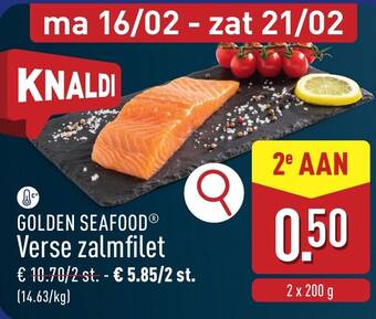 Golden seafood verse zalmfilet