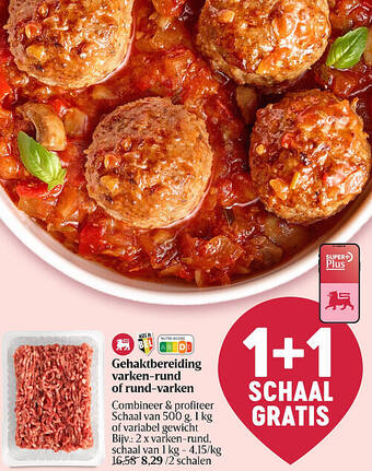 Gehaktbereiding varken-rund of rund-varken