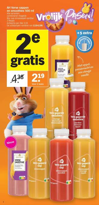 AH Verse Sappen en Smoothies