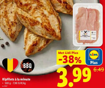 Kipfilets à la minute