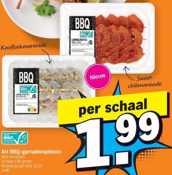 AH BBQ-garnalenspiezen
