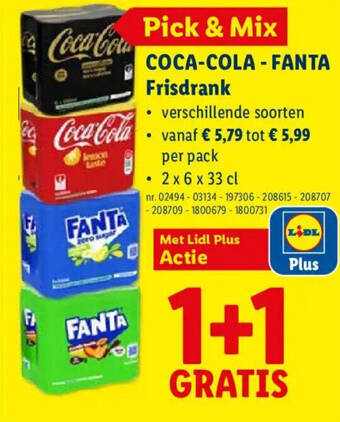 Coca-cola, fanta Frisdrank