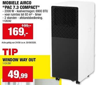 Mobiele airco PAC 7.3 COMPACT