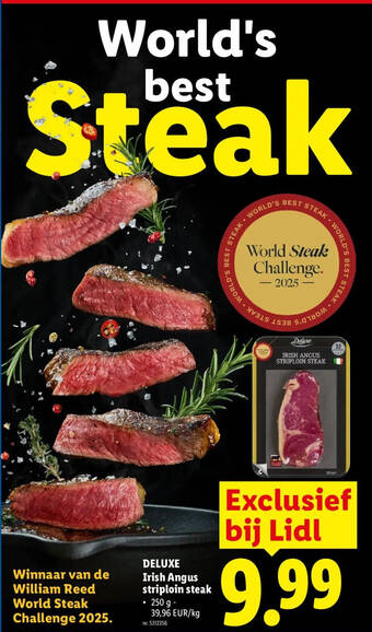 Deluxe irish angus striploin steak