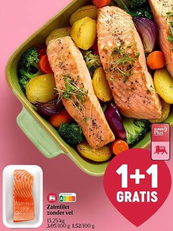Zalmfilet zonder vel