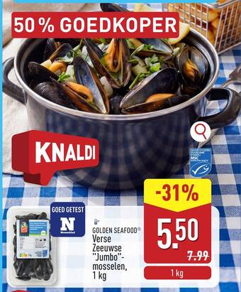 Golden Seafood Verse Zeeuwse Jumbo Mosselen