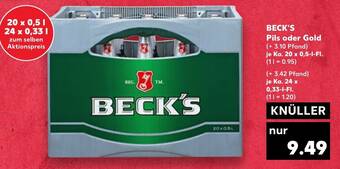 BECK'S Pils oder Gold