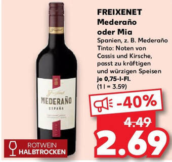 FREIXENET Mederaño oder Mia