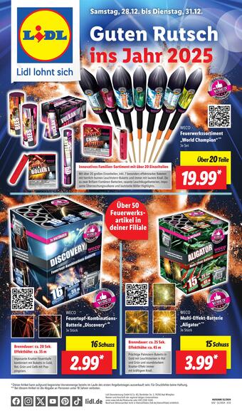 Lidl Feuerwerk Prospekt