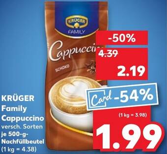 KRÜGER Family Cappuccino