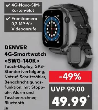 DENVER 4G-Smartwatch SWG 140K