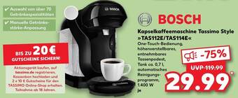 BOSCH Kapselkaffeemaschine Tassimo Style TAS112E/TAS114E