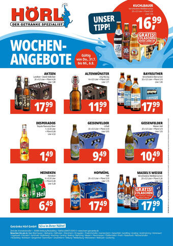Hörl Getränke Prospekt