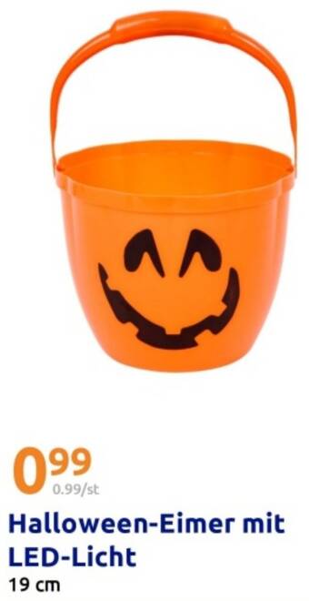 Halloween-Eimer mit LED-Licht