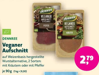 DENNREE Veganer Aufschnitt