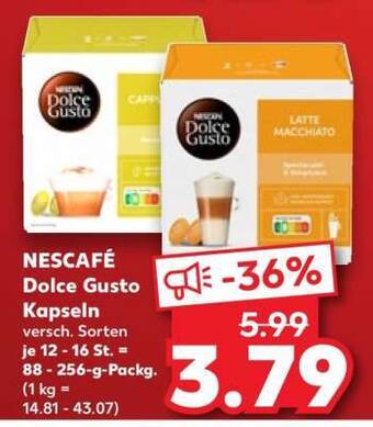 Nescafé Dolce Gusto Kapseln