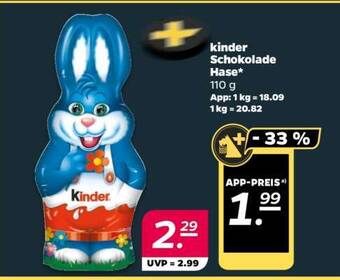 kinder Schokolade Hase
