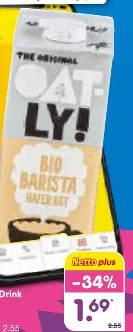 Oatly Hafer Drink Barista