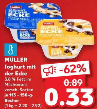 MÜLLER Joghurt mit der Ecke