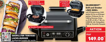 SILVERCREST Grill und Smoker SGS 2200