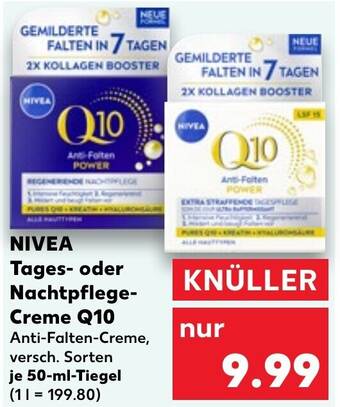 NIVEA Tages- oder Nachtpflege Creme Q10