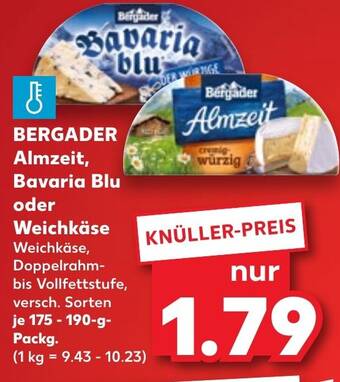 BERGADER Almzeit, Bavaria Blu oder Weichkäse