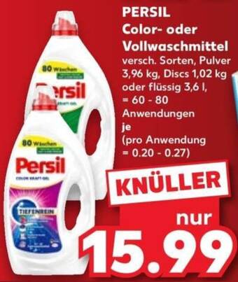 Persil Color- oder Vollwaschmittel