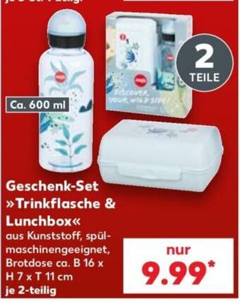 Geschenk-Set »Trinkflasche & Lunchbox«