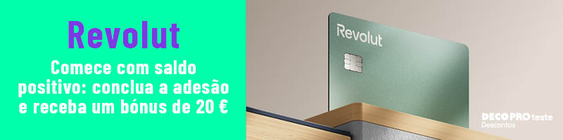 Porque começar com saldo positivo sabe melhor, recebe uma recompensa de 20€ pela adesão na Revolut!