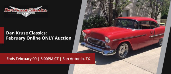 Dan Kruse Classics: February Online ONLY Auction | Lots start closing Sunday, February 9, 2025  |  5:00 PM Central