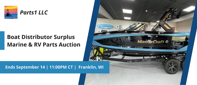 Boat Distributor Surplus Marine & RV Parts Auction | Lots start closing Sunday, September 14, 2025  |  11:00 PM Central