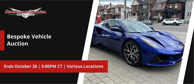 Bespoke Vehicle Auction | Lots start closing Sunday, October 26, 2025  |  5:00 PM Central