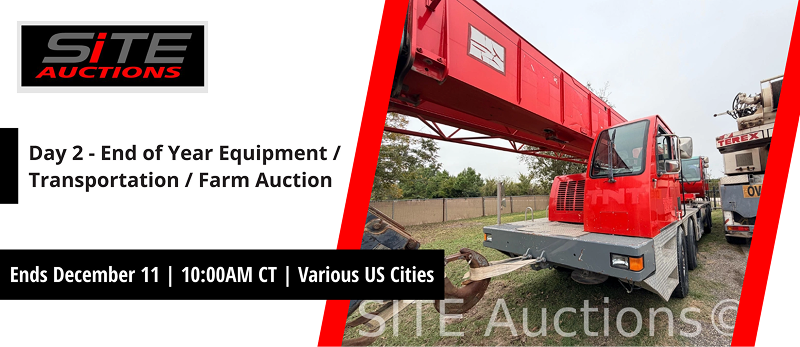 Day 2 - End of Year Equipment/Transportation/Farm Auction | Lots start closing Thursday, December 11, 2025  |  10:00 AM Central