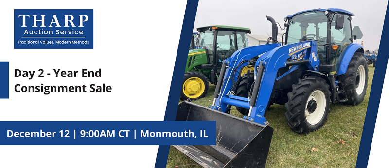 Day 2 - Year End Consignment Sale | Friday, December 12, 2025  |  9:00 AM Central