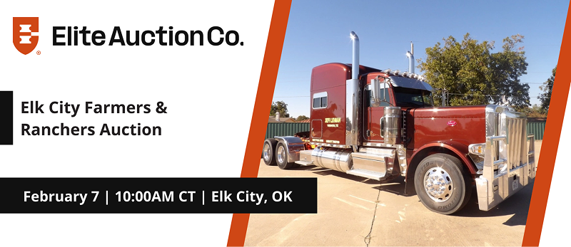 Elk City Farmers & Ranchers Auction | Saturday, February 7, 2026  |  10:00 AM Central