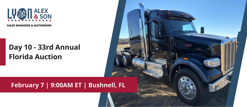 Day 10 - 33rd Annual Florida Auction | Saturday, February 7, 2026  |  9:00 AM Eastern