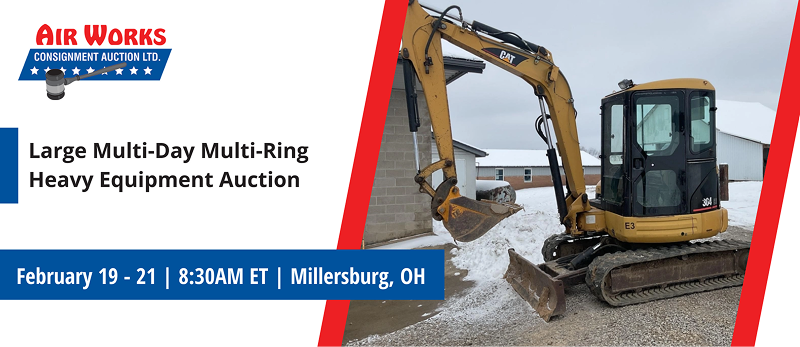 Large Multi-Day Multi-Ring Heavy Equipment Auction | February 19 - 21 | 8:30AM ET | Millersburg, OH