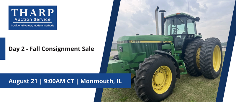 Day 2 - Fall Consignment Sale | Friday, August 21, 2026  |  9:00 AM Central