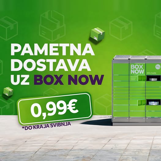 BOX NOW Dostava 0,99€