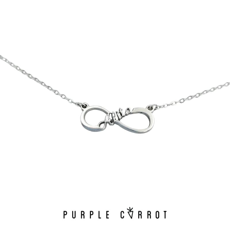 Infinity Single Name Cut out Necklace