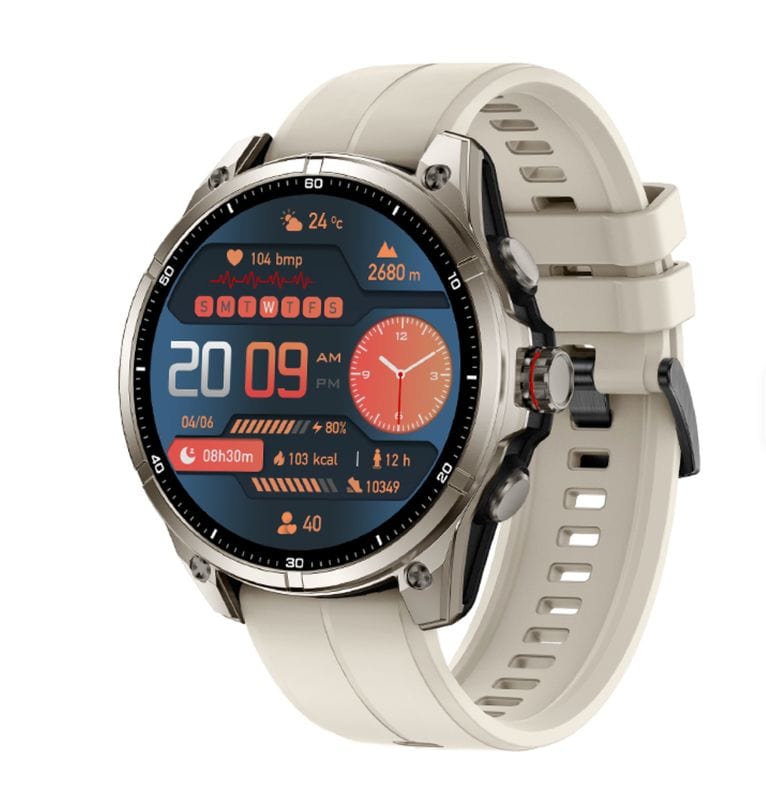 SENBONO AFT66 GPS Smartwatch — 1.43″ AMOLED • 5ATM • Long-Lasting Battery