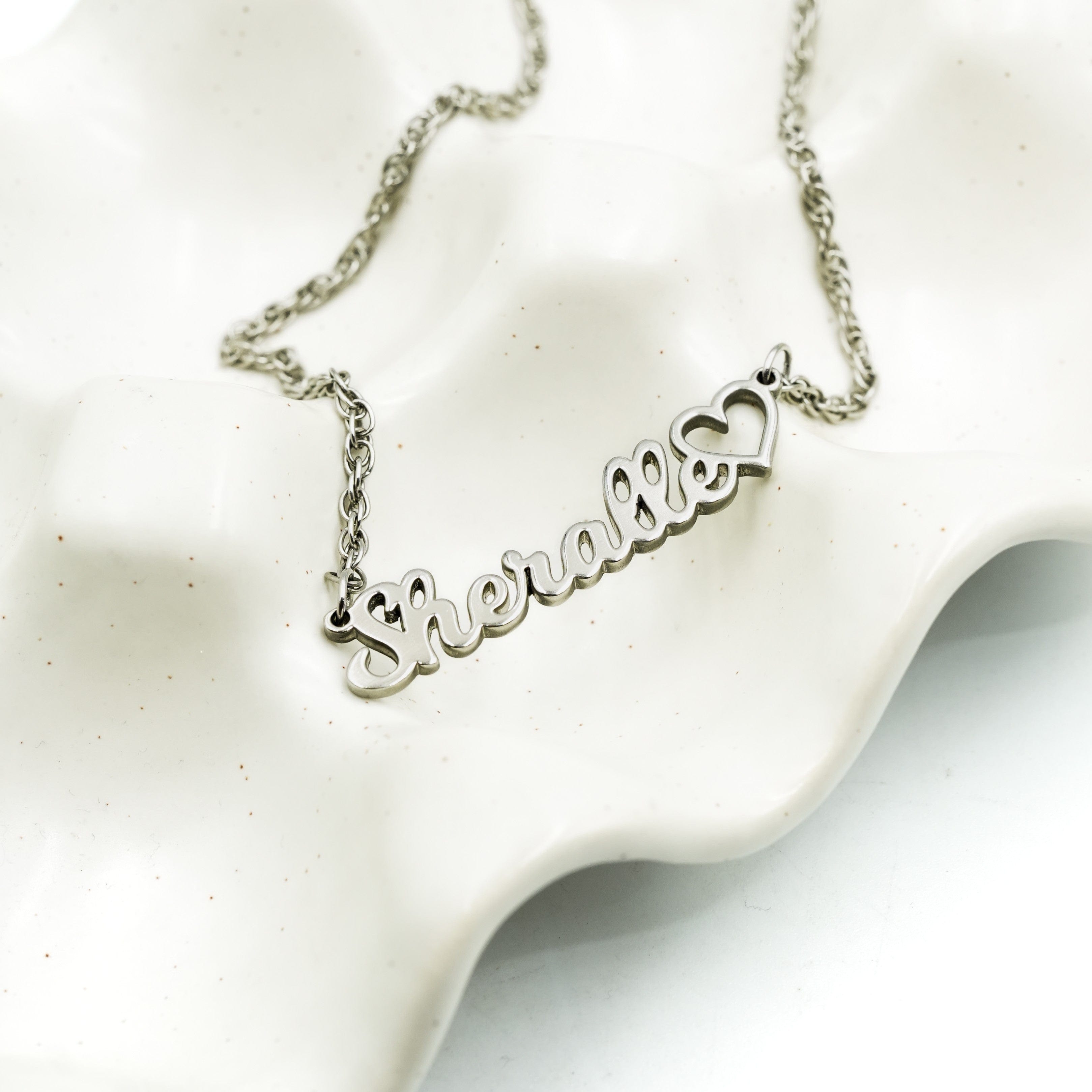 Black Friday Milkshake Font Cutout Name Necklace