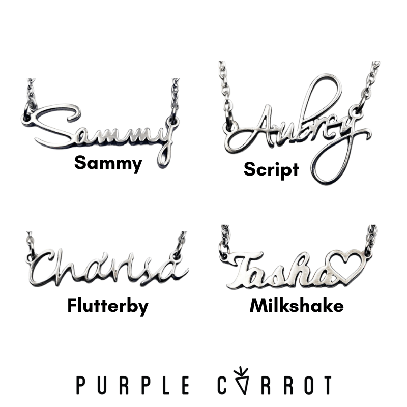 Cutout Name Necklaces