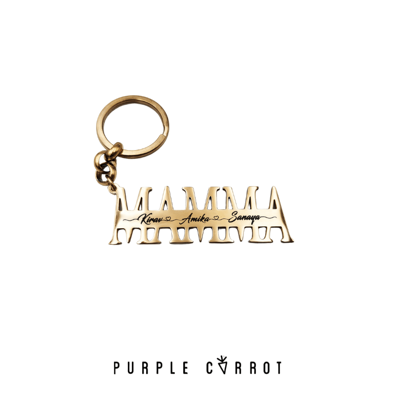 Mom / Mamma Keychain Rose Gold