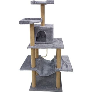 Best4pets kiipeilypuu harmaa 168cm