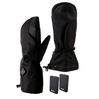 Retki lämmitettävät rukkaset 2x5V 3000mAh musta L/XL