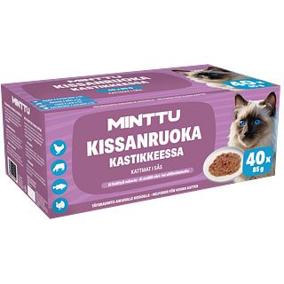 Minttu kissanruoka kastikkeessa lajitelma 40x85g
