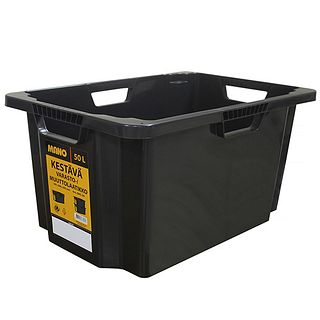 Mano varastolaatikko musta 50L